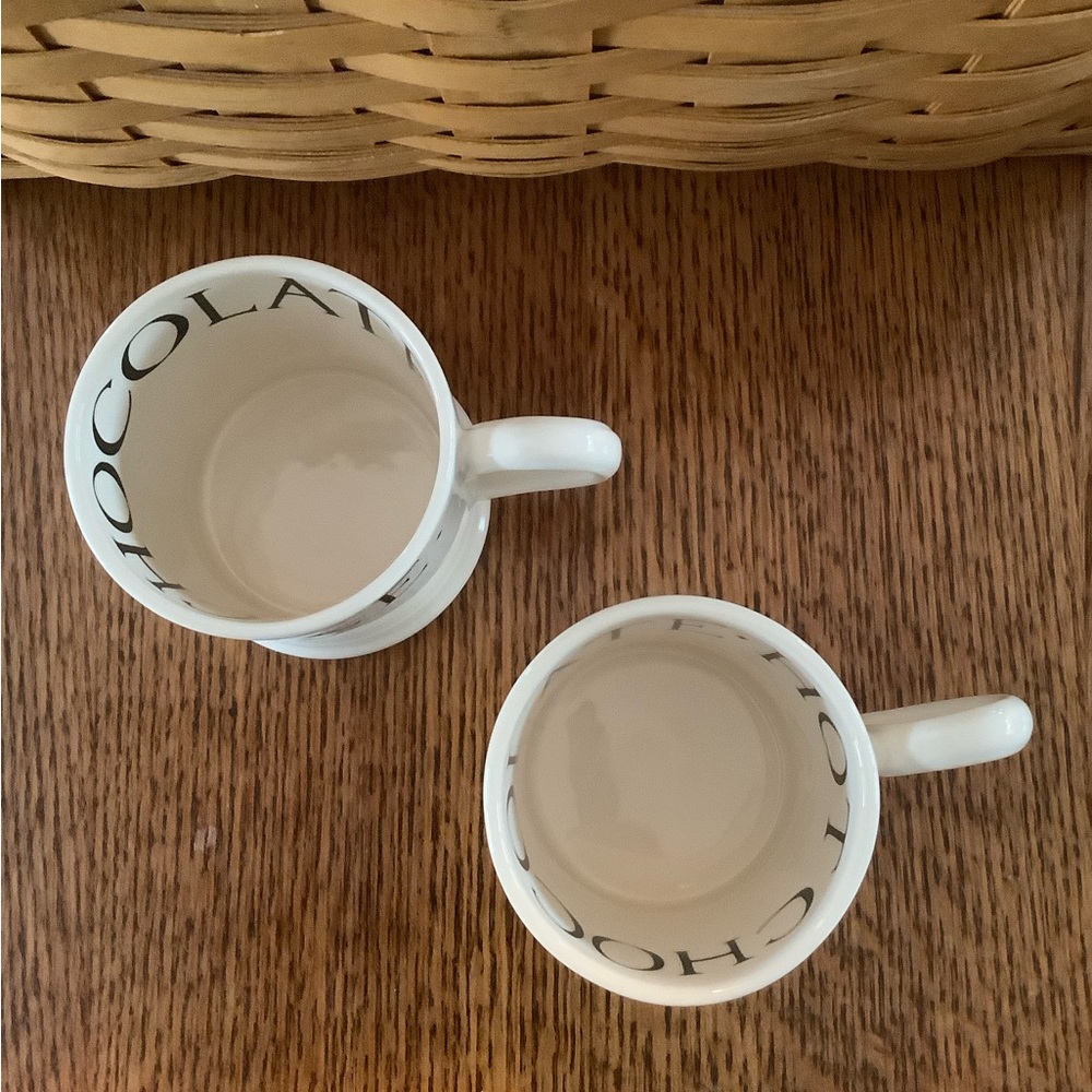 Set of 2 Emma Bridgewater Pottery 1/2 pint mugs Black Toast & Marmalade 1st qual - Picture 6 of 9